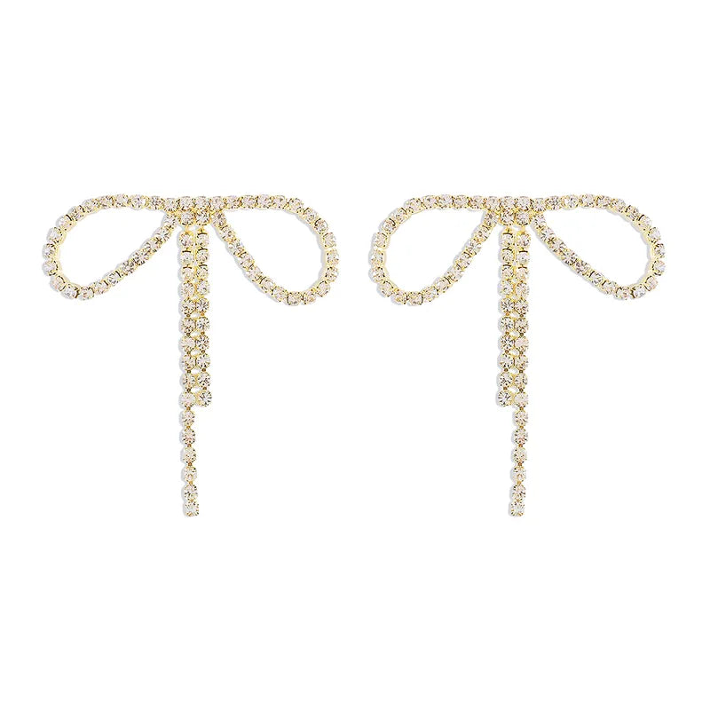 Gold and Black diamond earrings