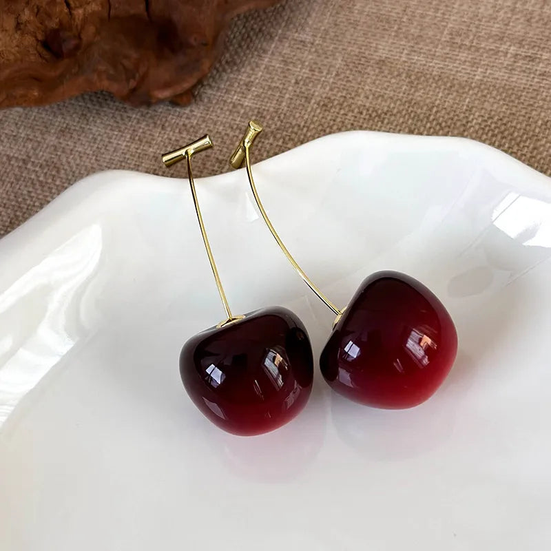 Sweet cherry earrings