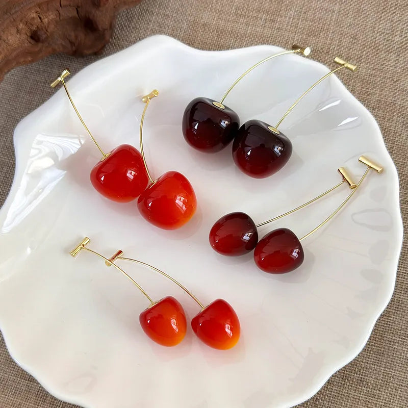 Sweet cherry earrings