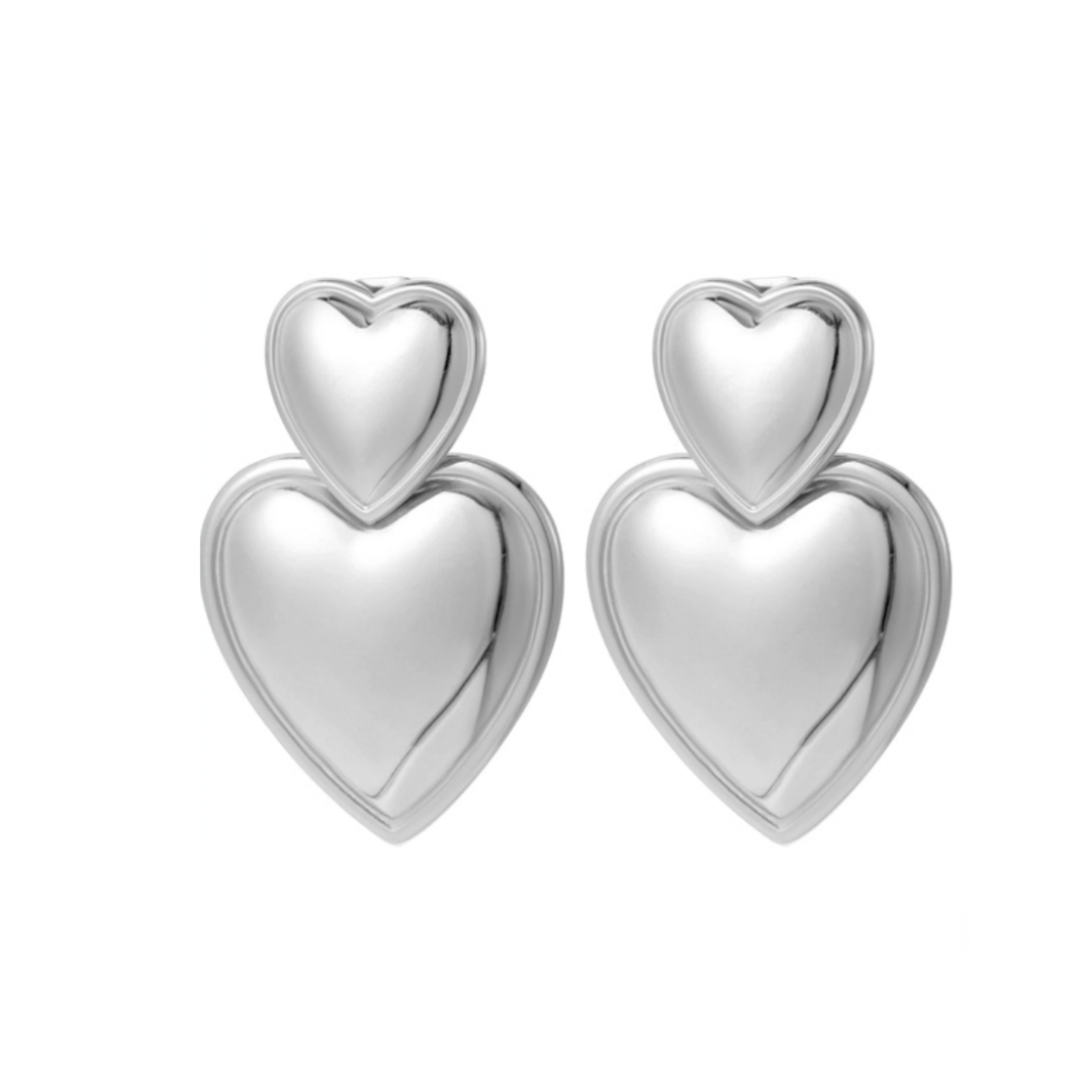 Double and triple amour earrings