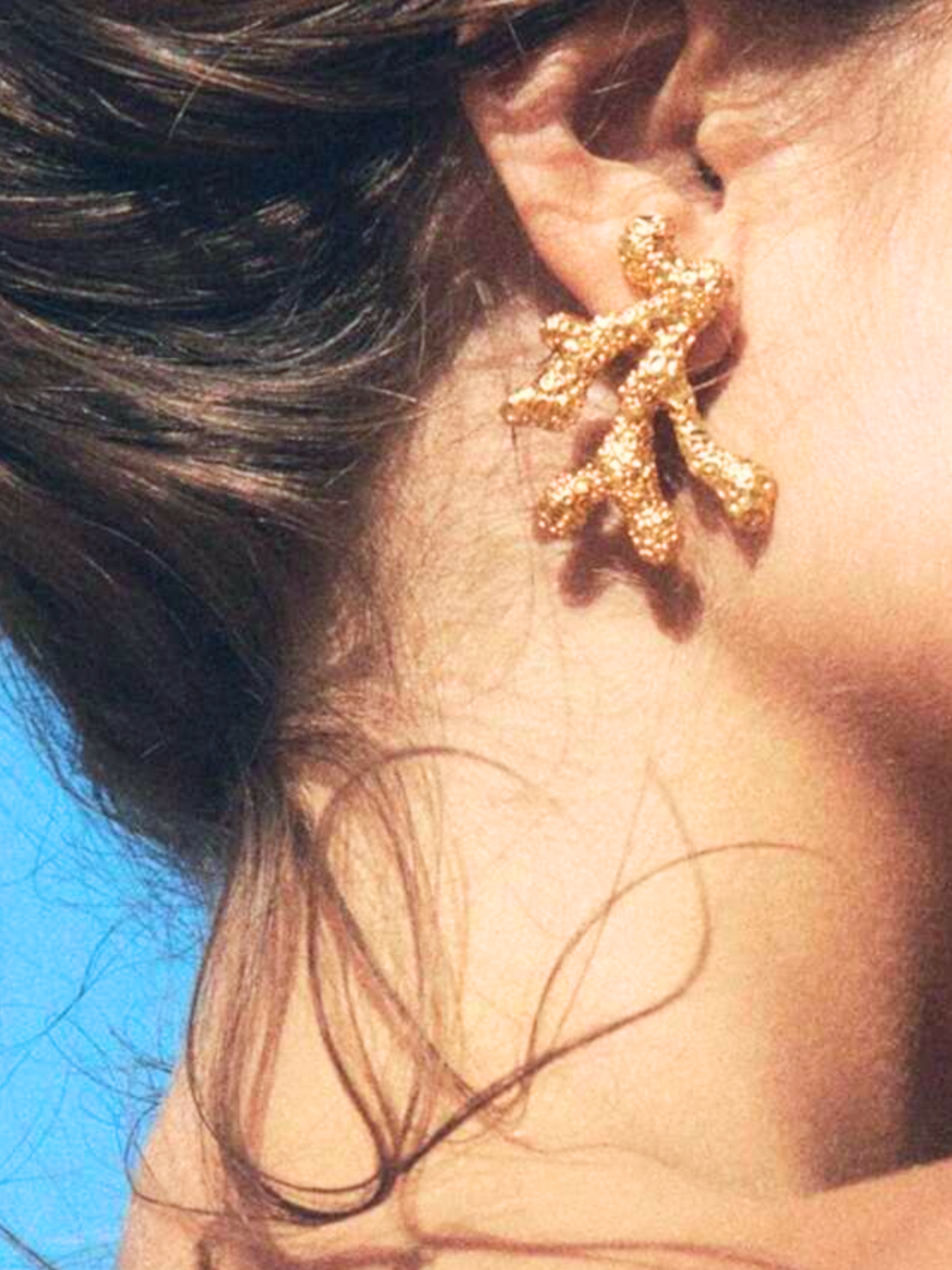 Coral earrings