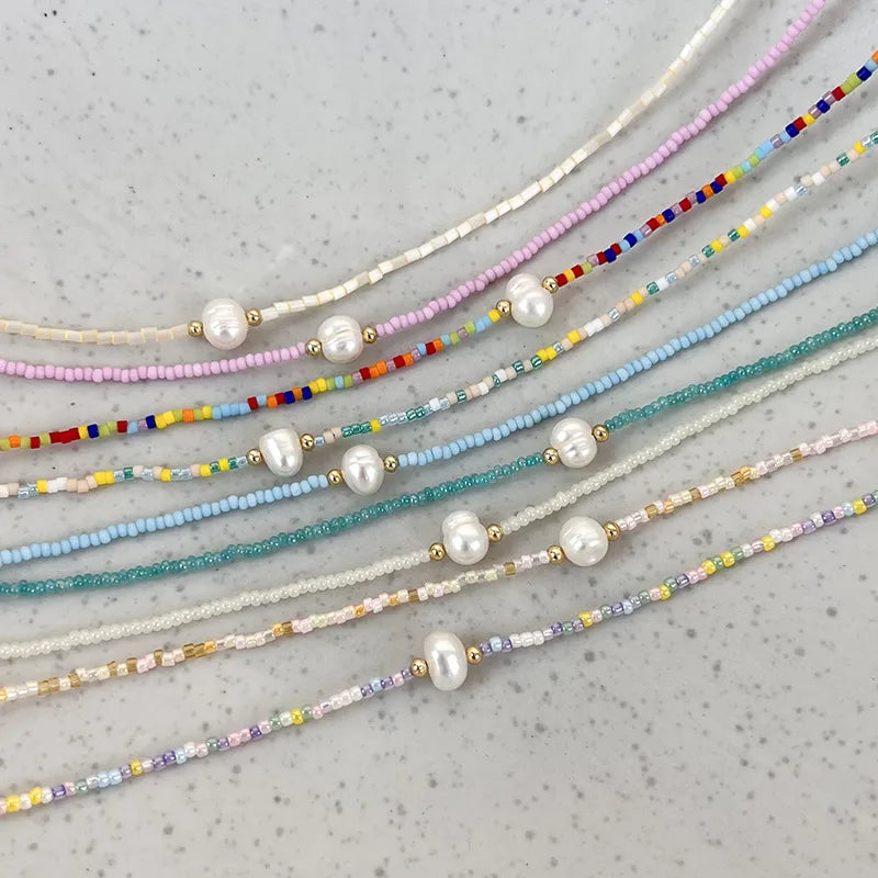 Crystal Pearls necklaces