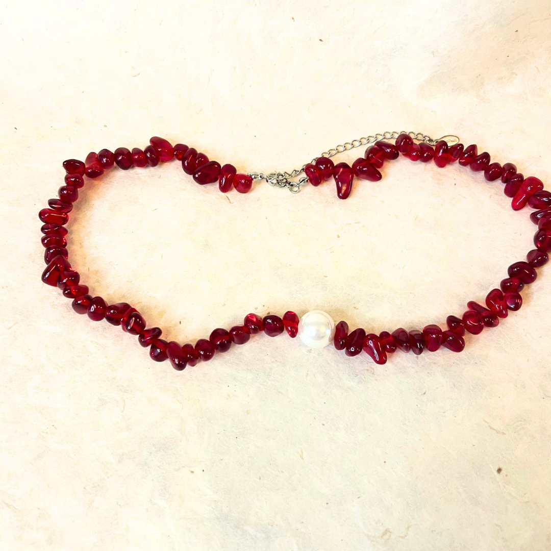 Red necklaces