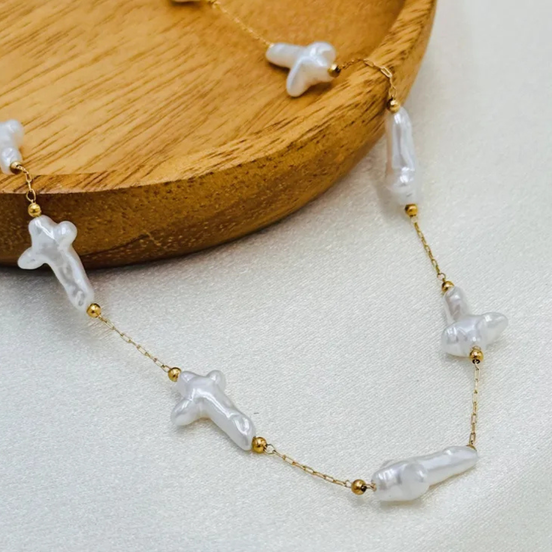 Pearl Cross necklaces