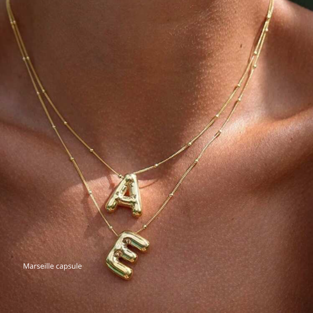 AE initials letter necklaces
