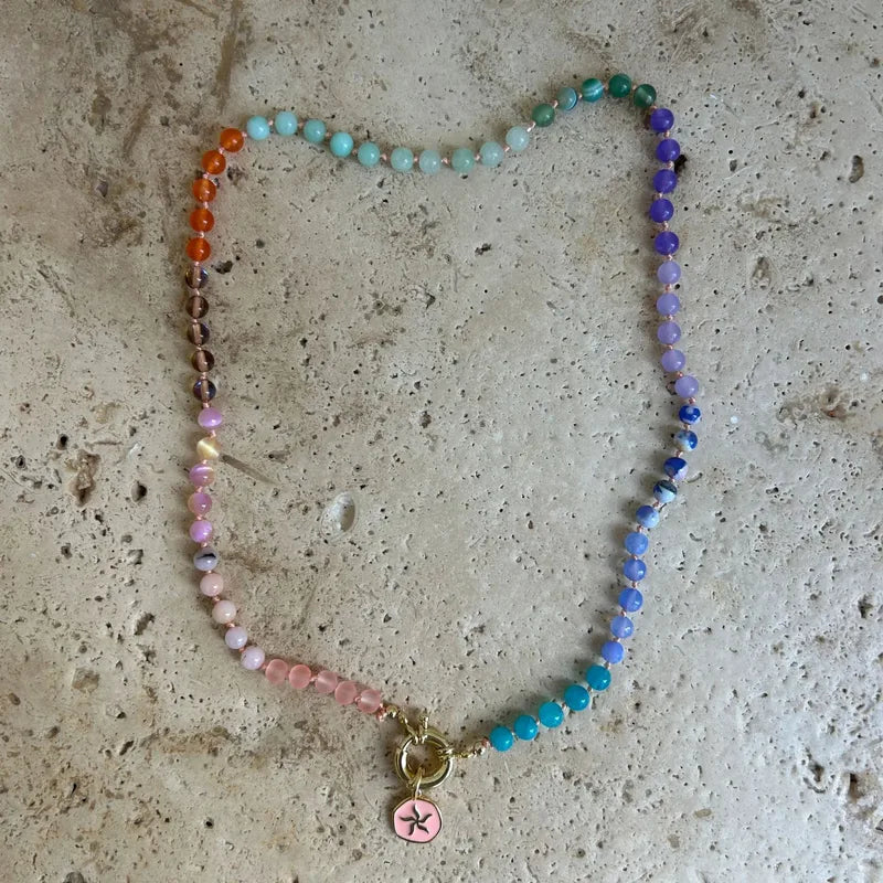 White crystal necklaces