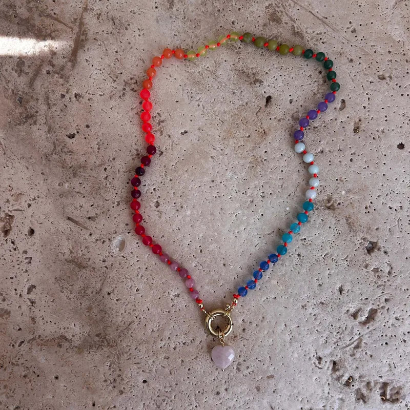 White crystal necklaces