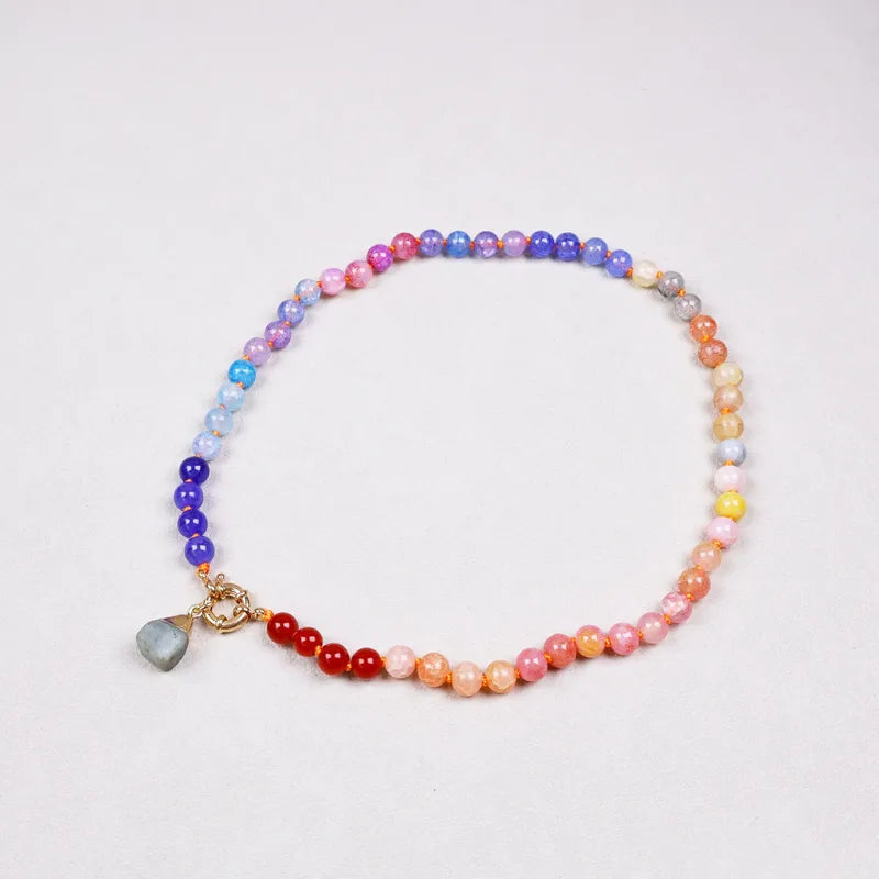 White crystal necklaces