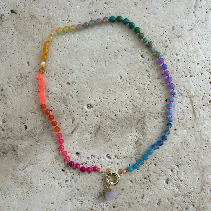 White crystal necklaces