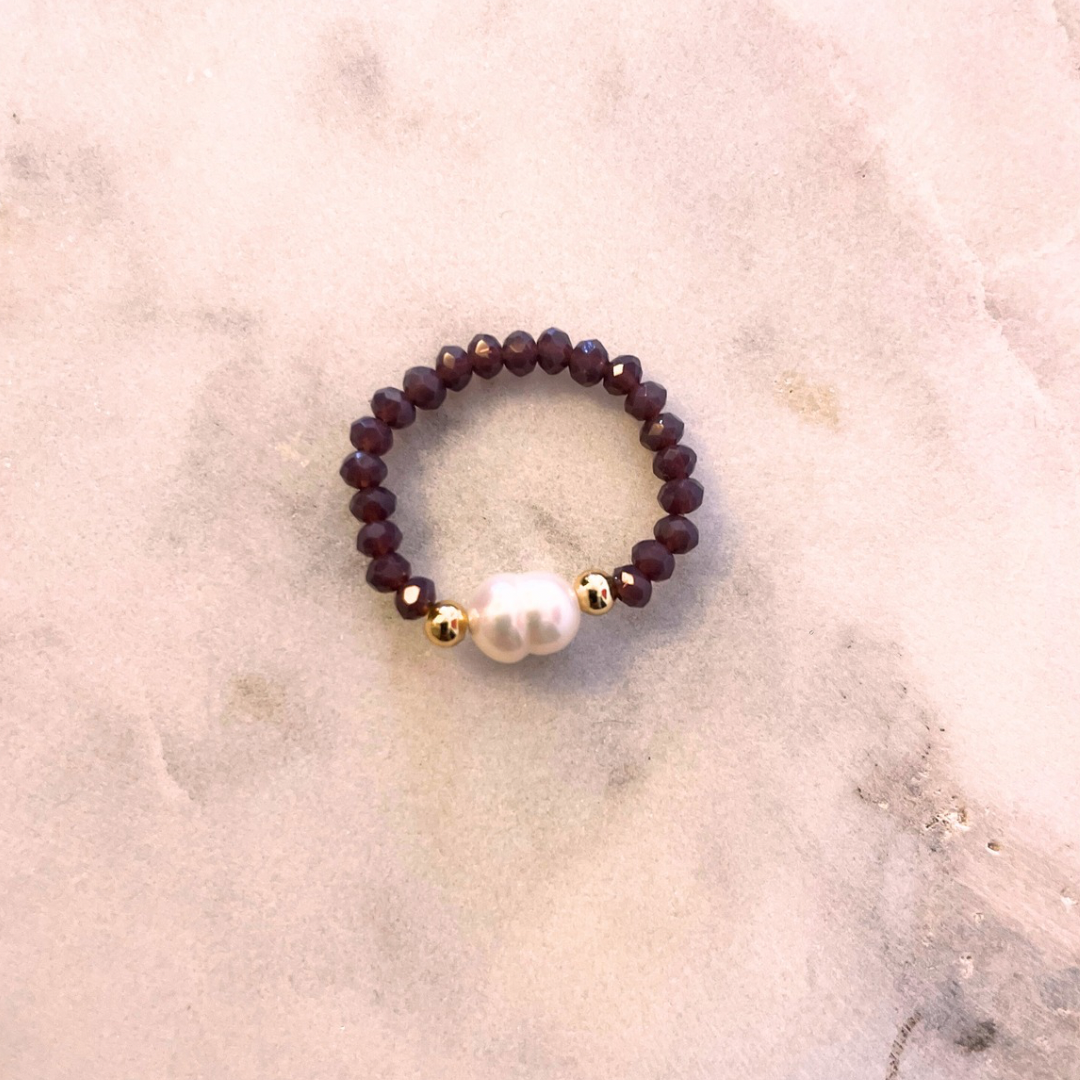 Alaia natural stone rings