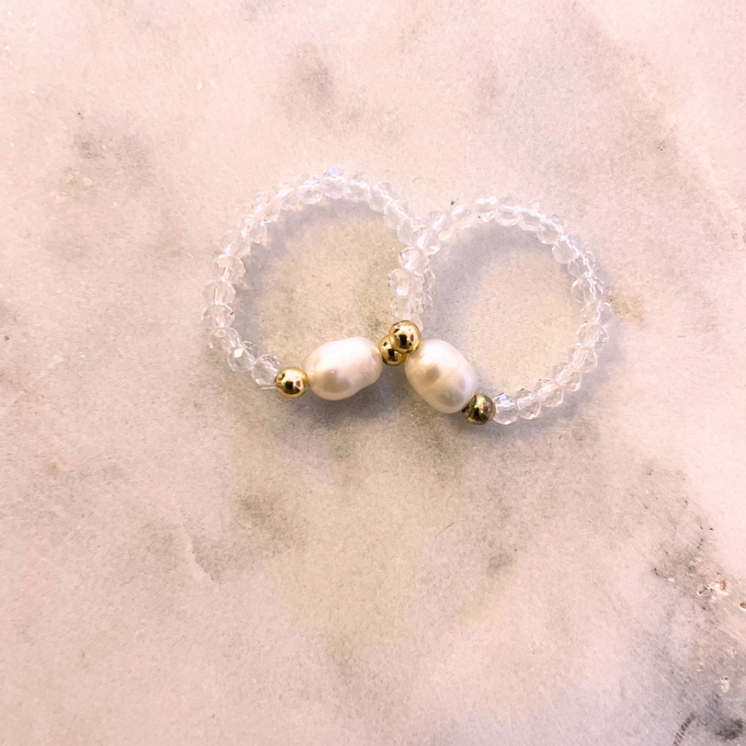 Alaia natural stone rings