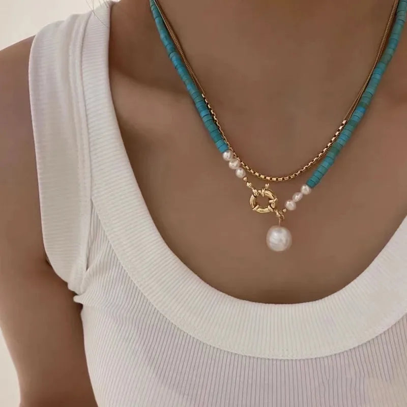 Shelly necklaces