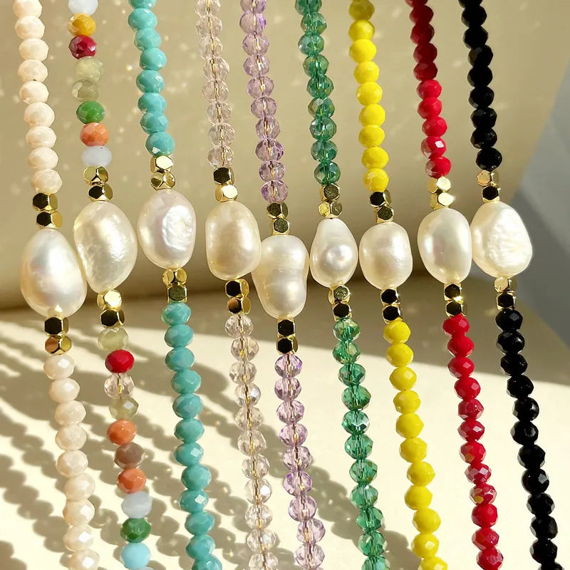 Crystal Pearls necklaces