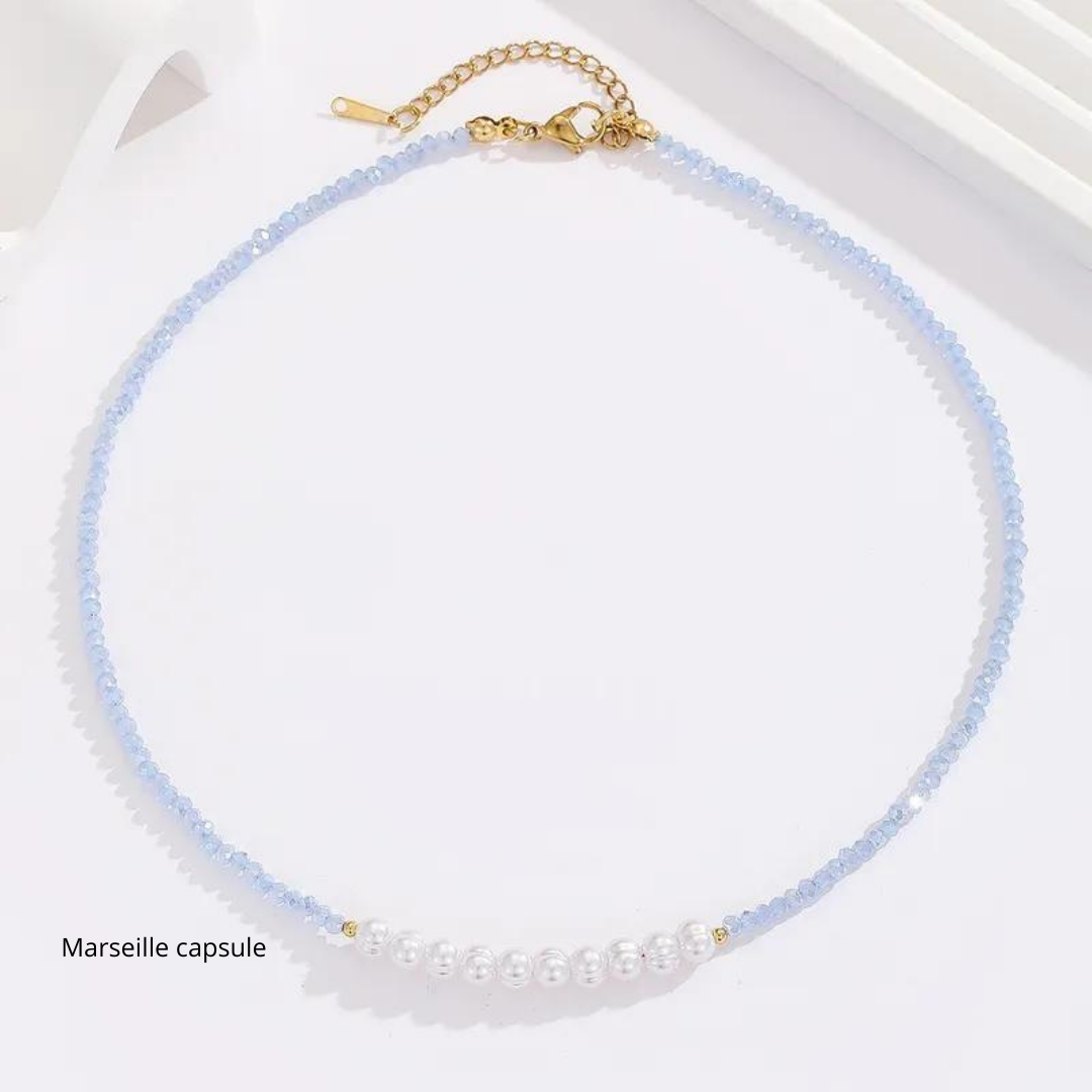 Crystal Pearls necklaces