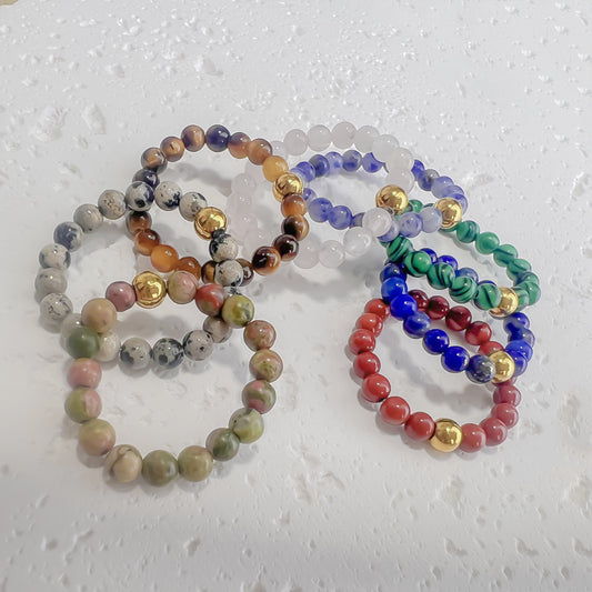 Alaia natural stone rings