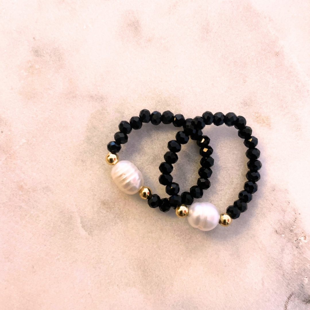 Alaia natural stone rings