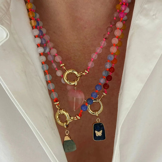 White crystal necklaces